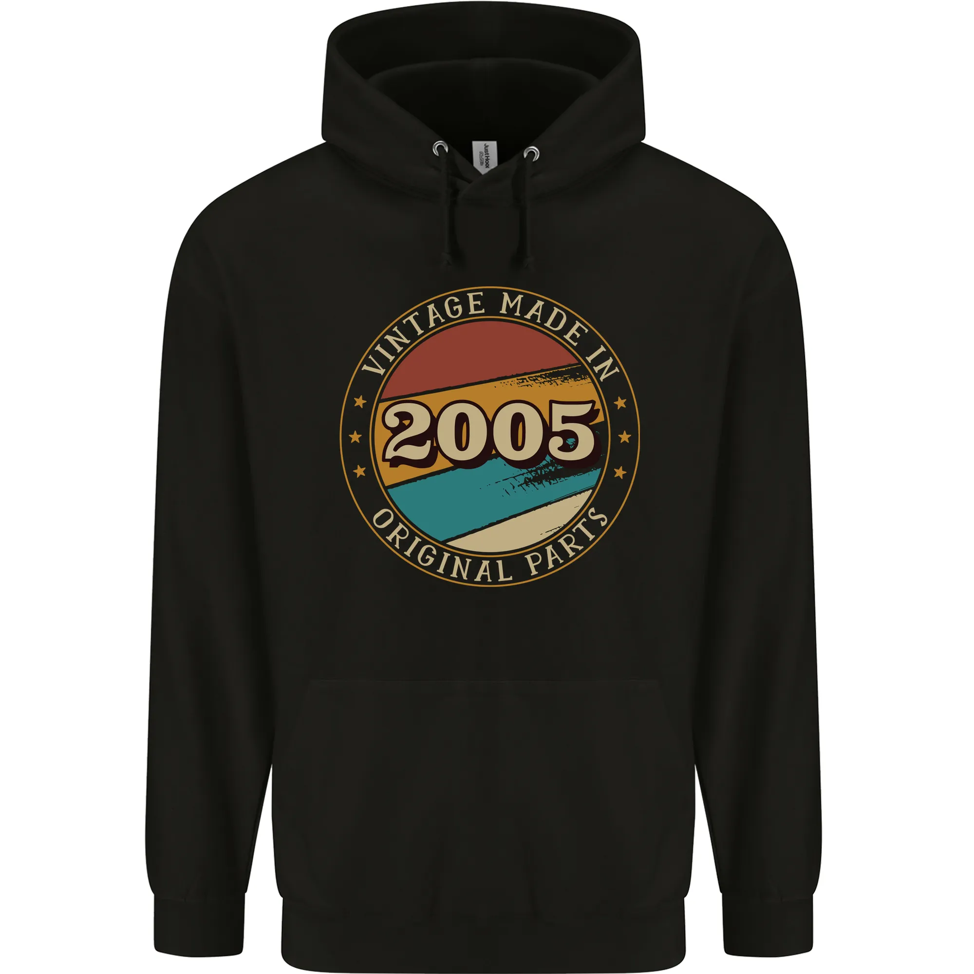 19th Birthday  Vintage Made In 2005 Mens 80% Cotton Hoodie