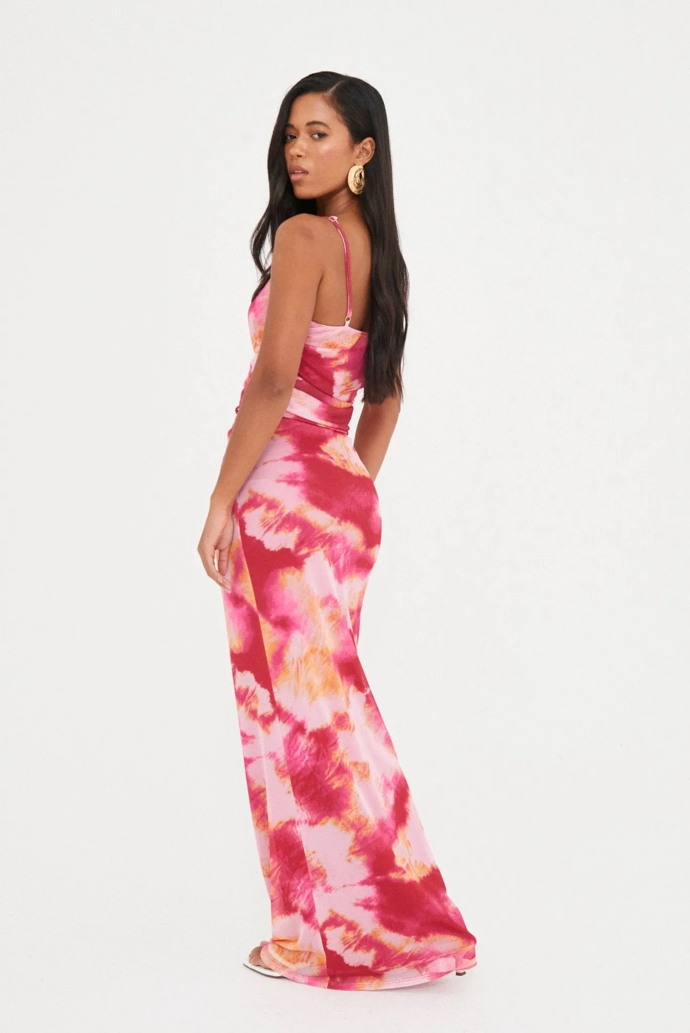 ABSTRACT MESH CROP & MAXI CO-ORD