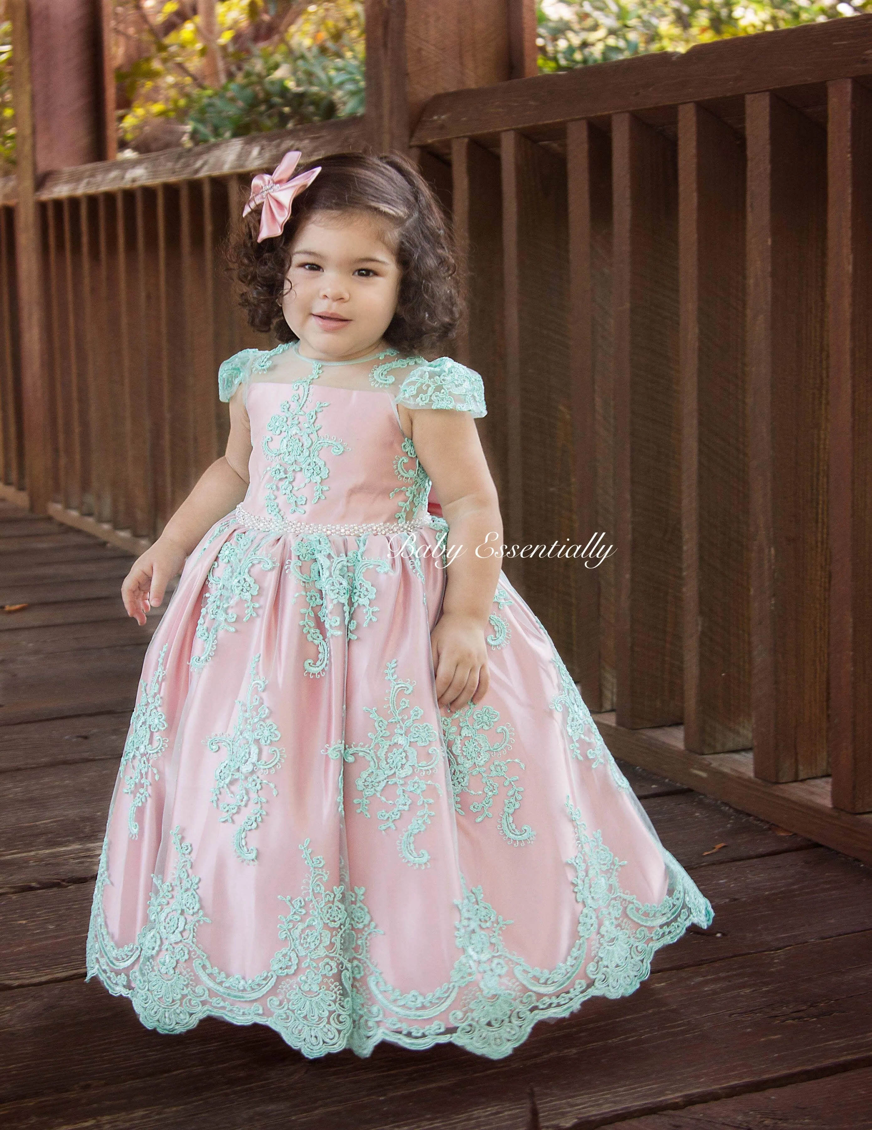 Acacia Dress Mint & Blush