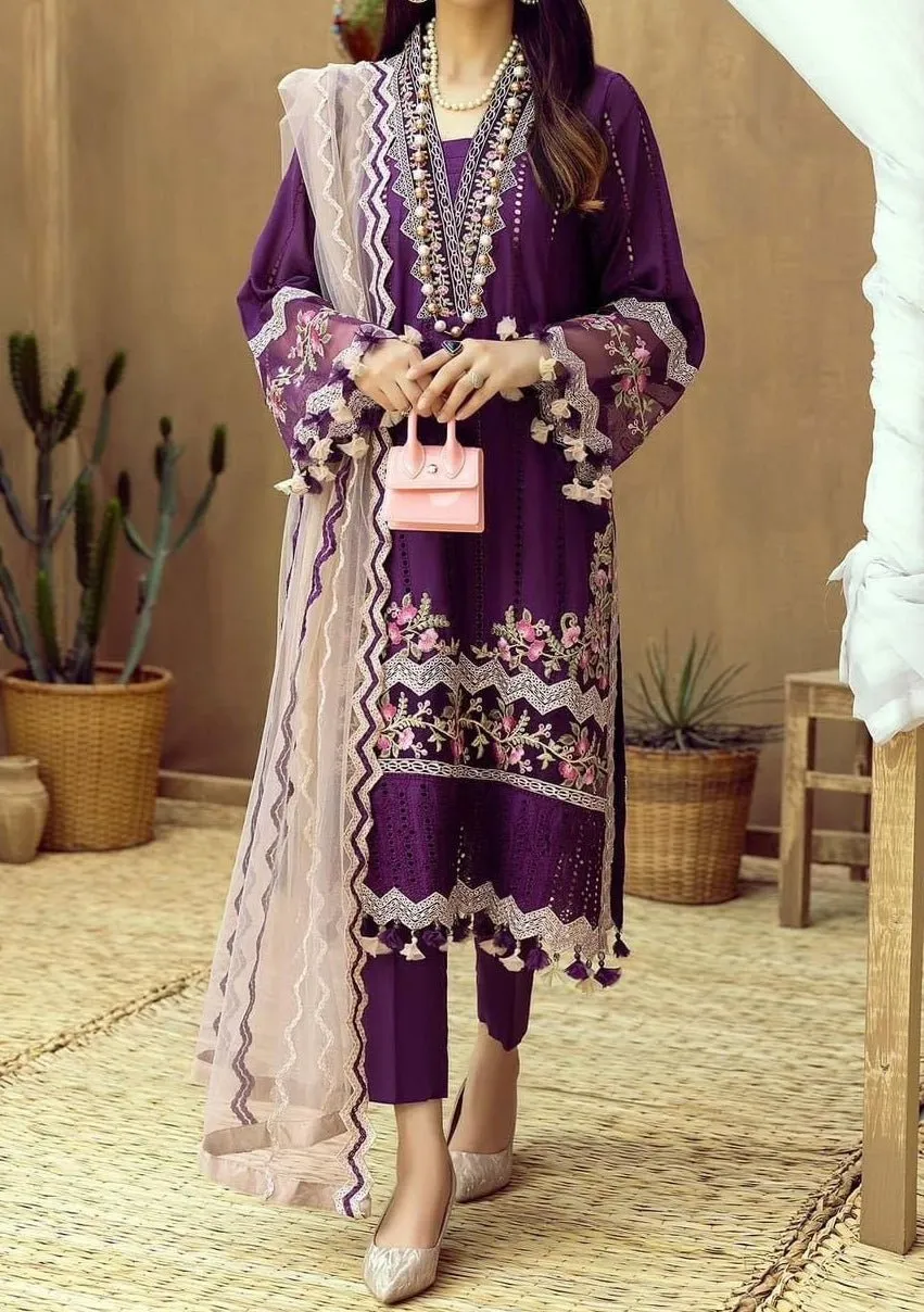 Adan's Libas Embroidered Master Copy Lawn Dress