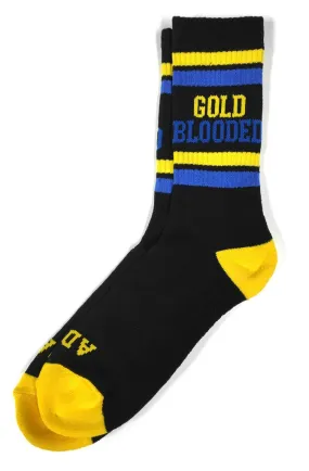 Adapt - Gold Blooded Men's Socks, Black/Royal