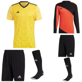 ADIDAS TEAM ICON 23 SS KIT BUNDLE BOLD GOLD