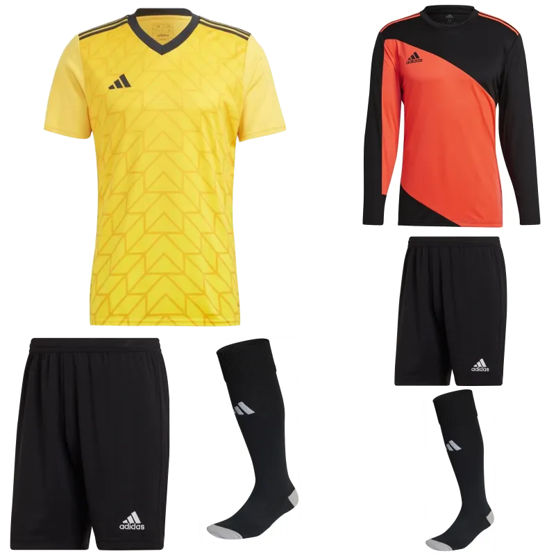 ADIDAS TEAM ICON 23 SS KIT BUNDLE BOLD GOLD