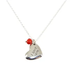 Adjustable Silver Tone Good Luck Charm Necklace w/ Huayruro Red & Black Seed Beads 16" - 18"