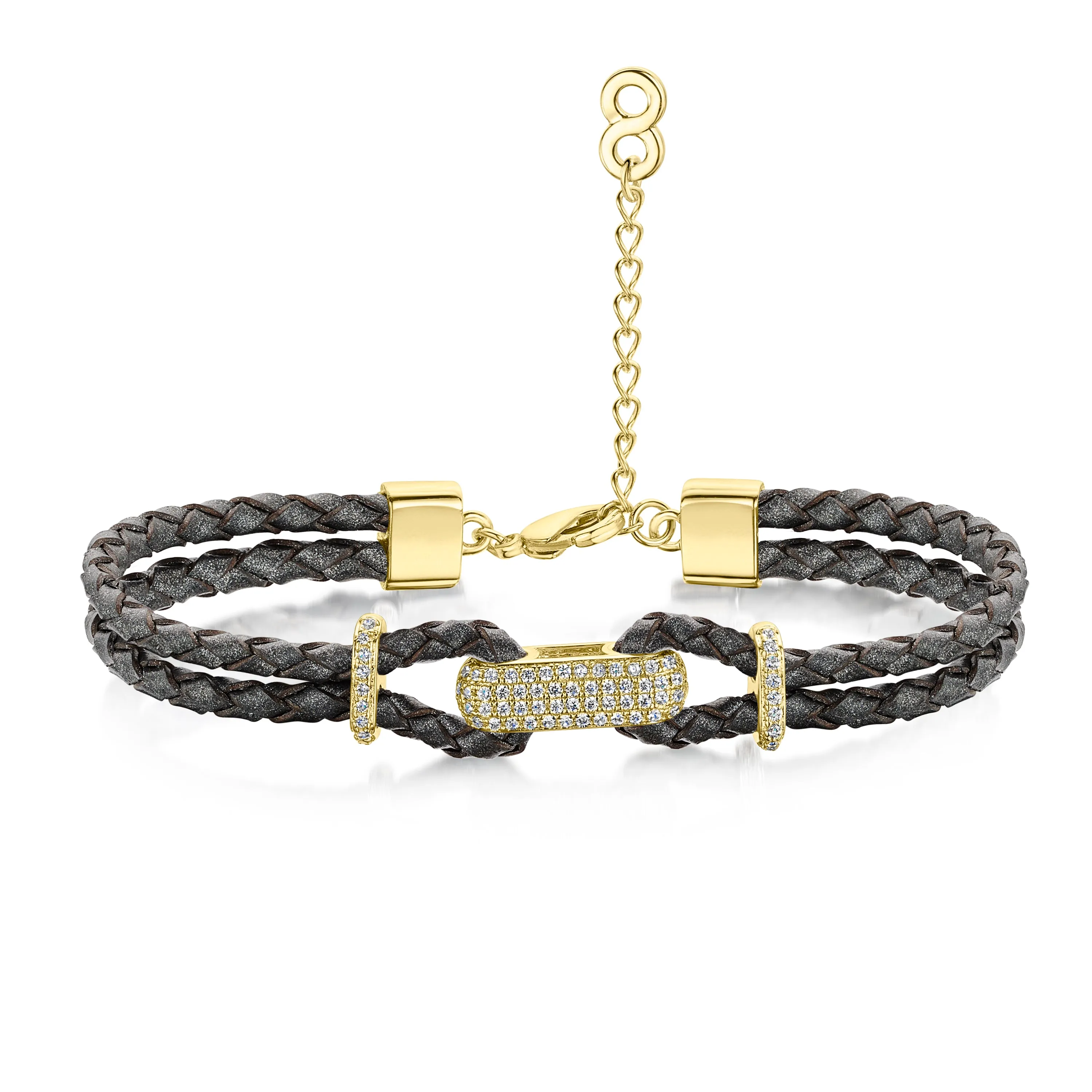 Alana Leather Yellow/Gold Bracelet