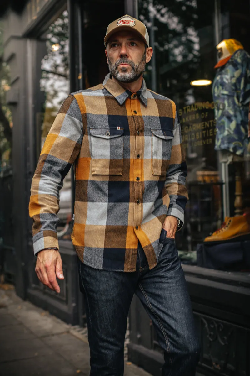 &SONS Big Yukon Flannel Check Shirt Tan