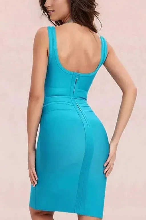 Amy Bandage Dress - Sky Blue