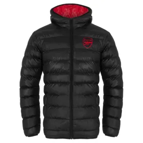 Arsenal Official Kids Quilted Jacket - Black