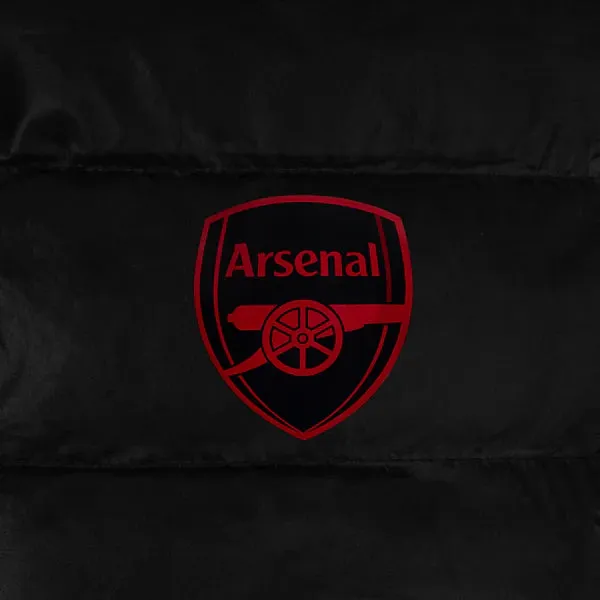 Arsenal Official Kids Quilted Jacket - Black