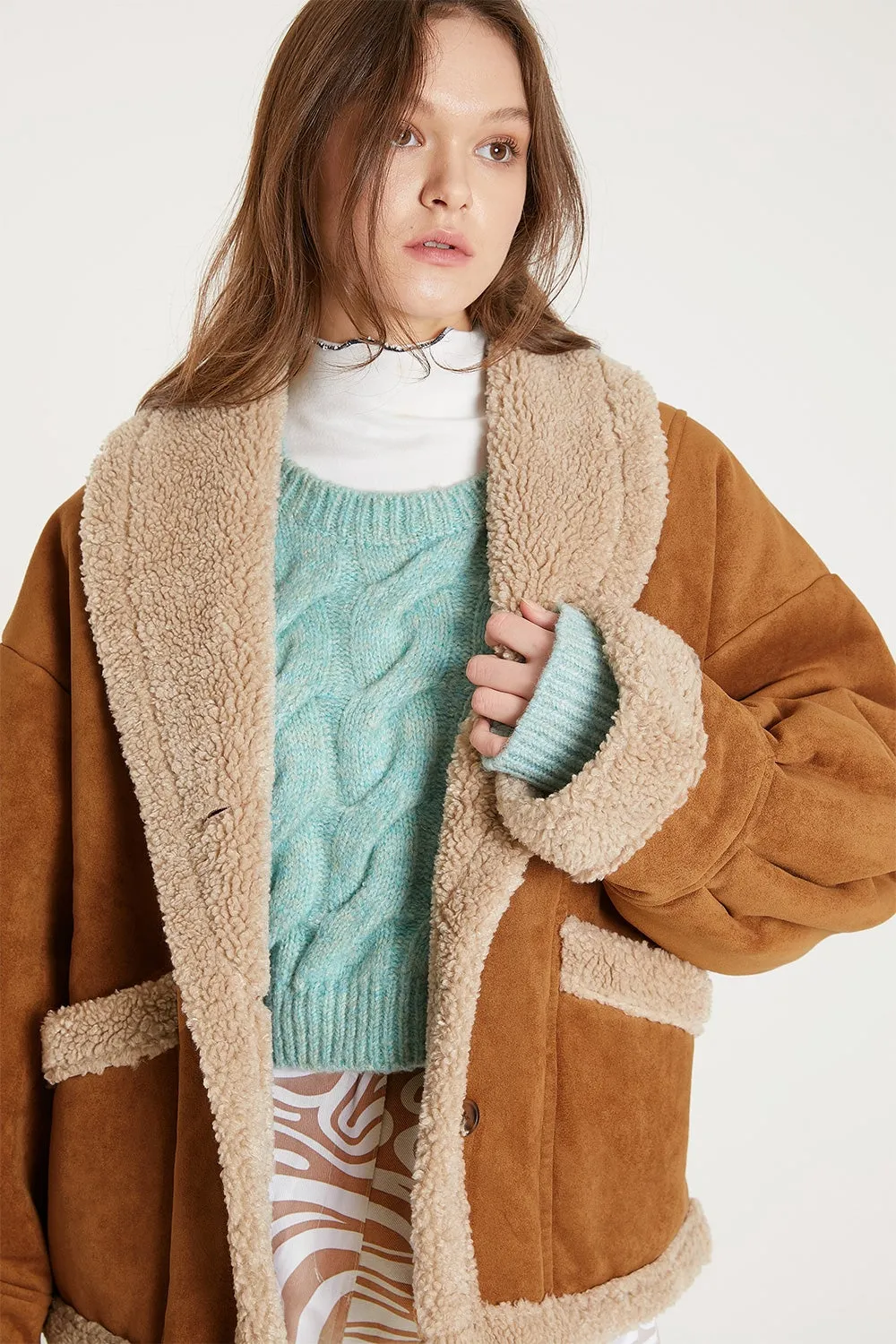 Ava Faux Shearling Jacket