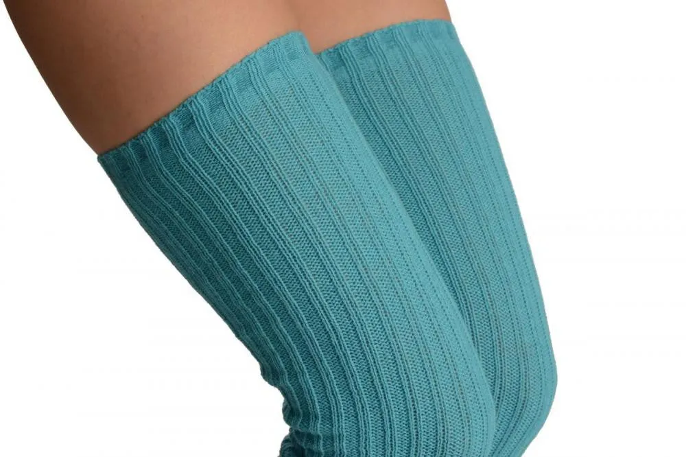 Azure Blue Stirrup Dance/Ballet Leg Warmers