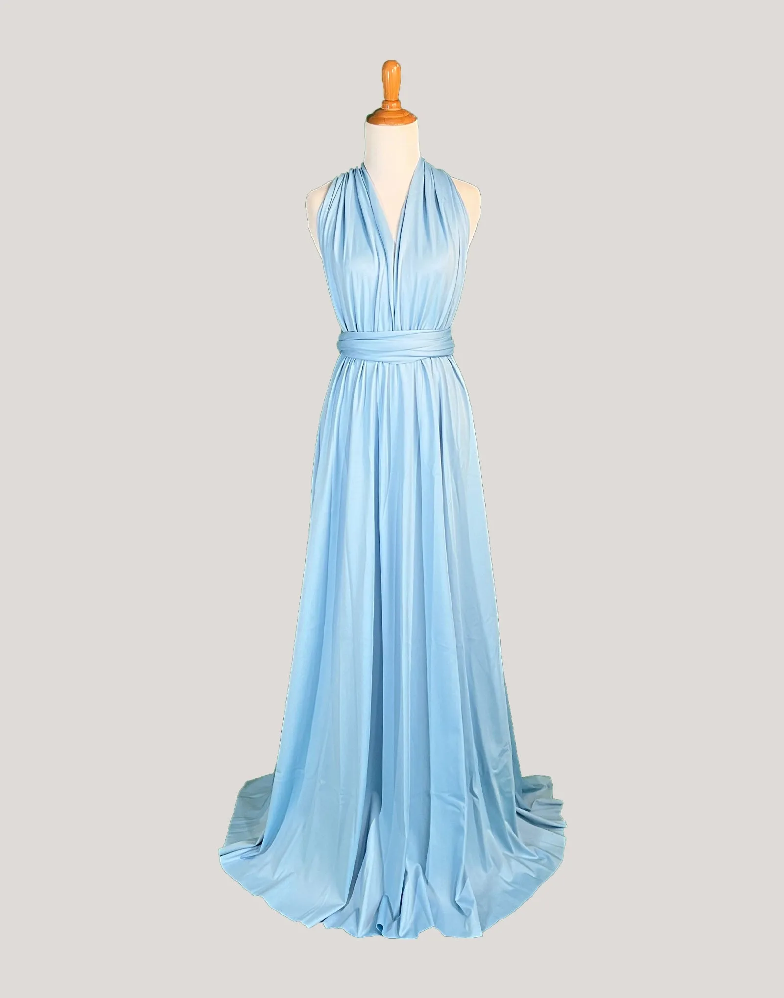 Baby blue Infinity Dress/ Wrap Convertible Bridesmaid Dress-S10