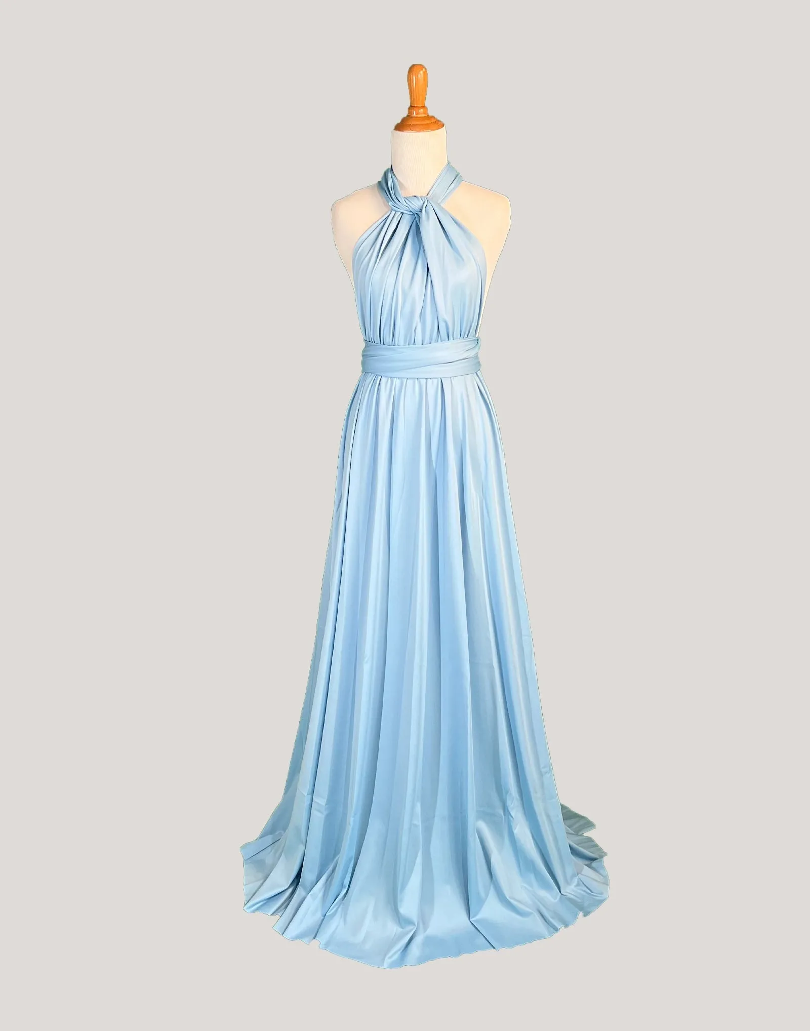 Baby blue Infinity Dress/ Wrap Convertible Bridesmaid Dress-S10