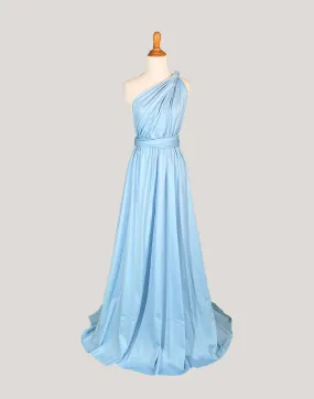 Baby blue Infinity Dress/ Wrap Convertible Bridesmaid Dress-S10