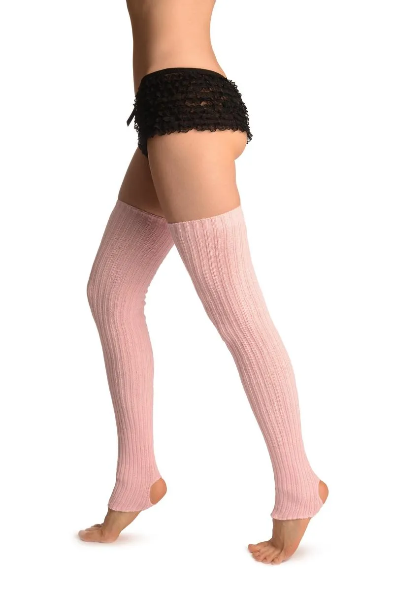 Baby Pink Stirrup Dance/Ballet Leg Warmers