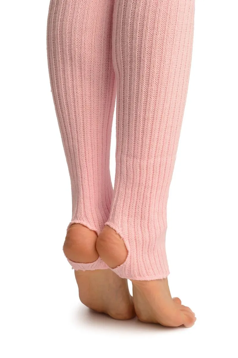 Baby Pink Stirrup Dance/Ballet Leg Warmers