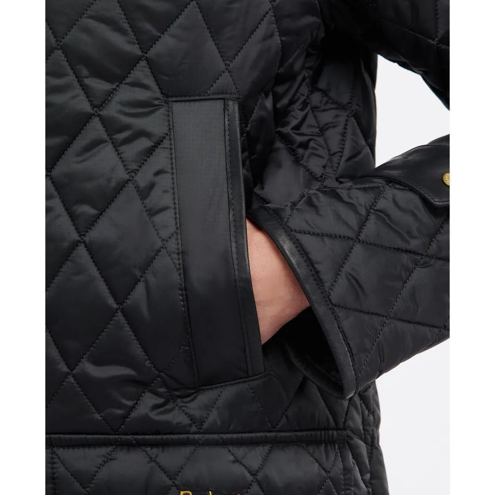 Barbour Kelham Ladies Quilted Jacket - Black/Ancient