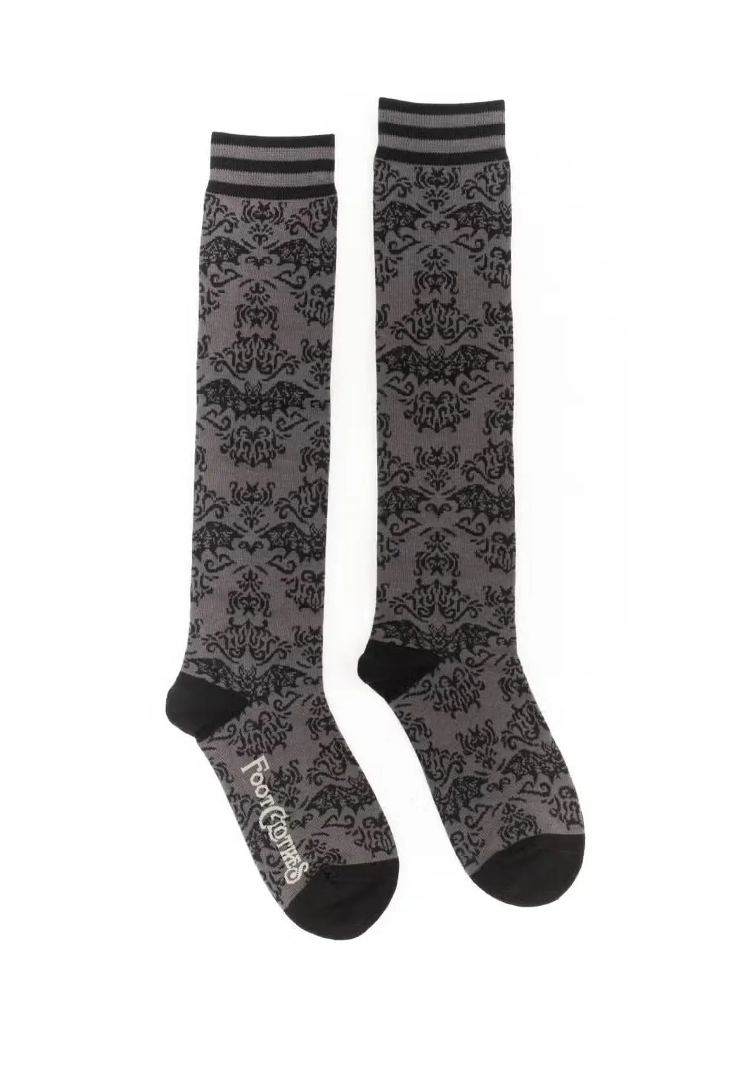 Bat Damask Unisex Knee High Socks