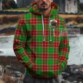 Baxter Modern Tartan Cotton Hoodie with Family Crest