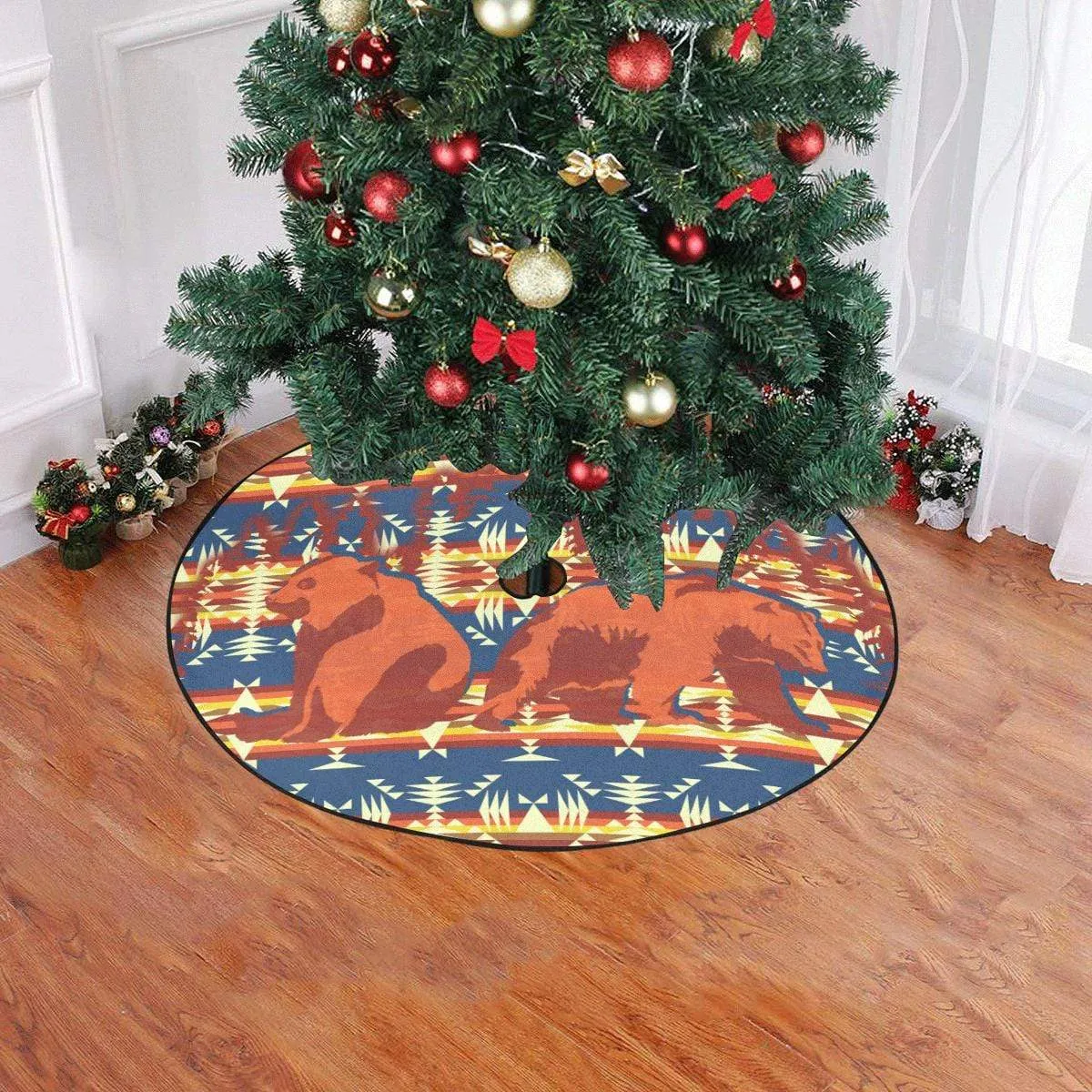 Bear Canyon Christmas Tree Skirt 47" x 47"