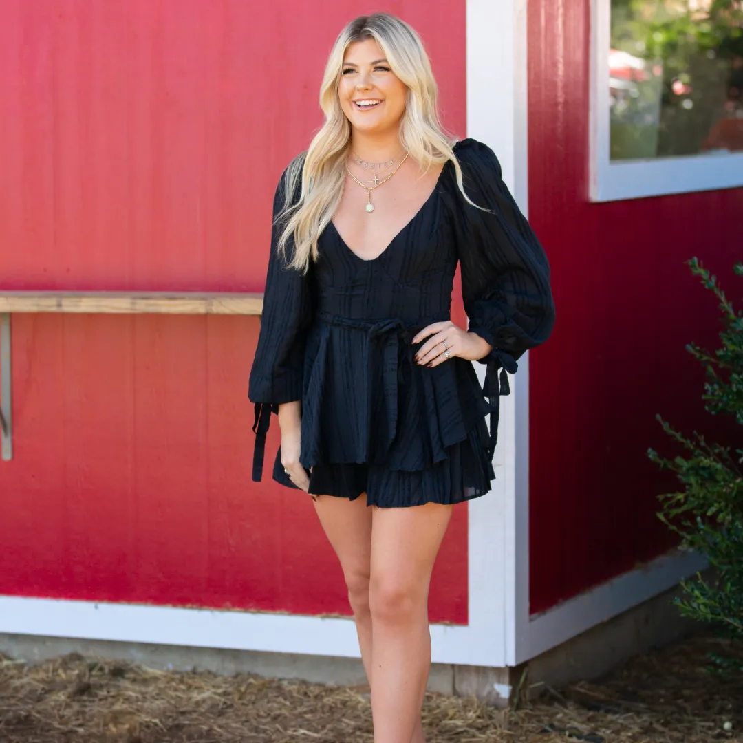 Black Beauty Romper Dress