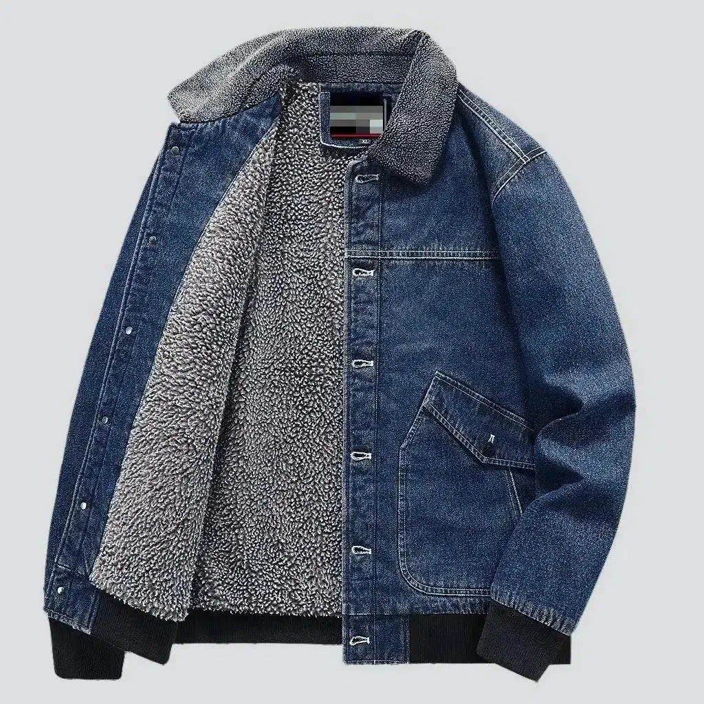 Bomber men's denim jacket