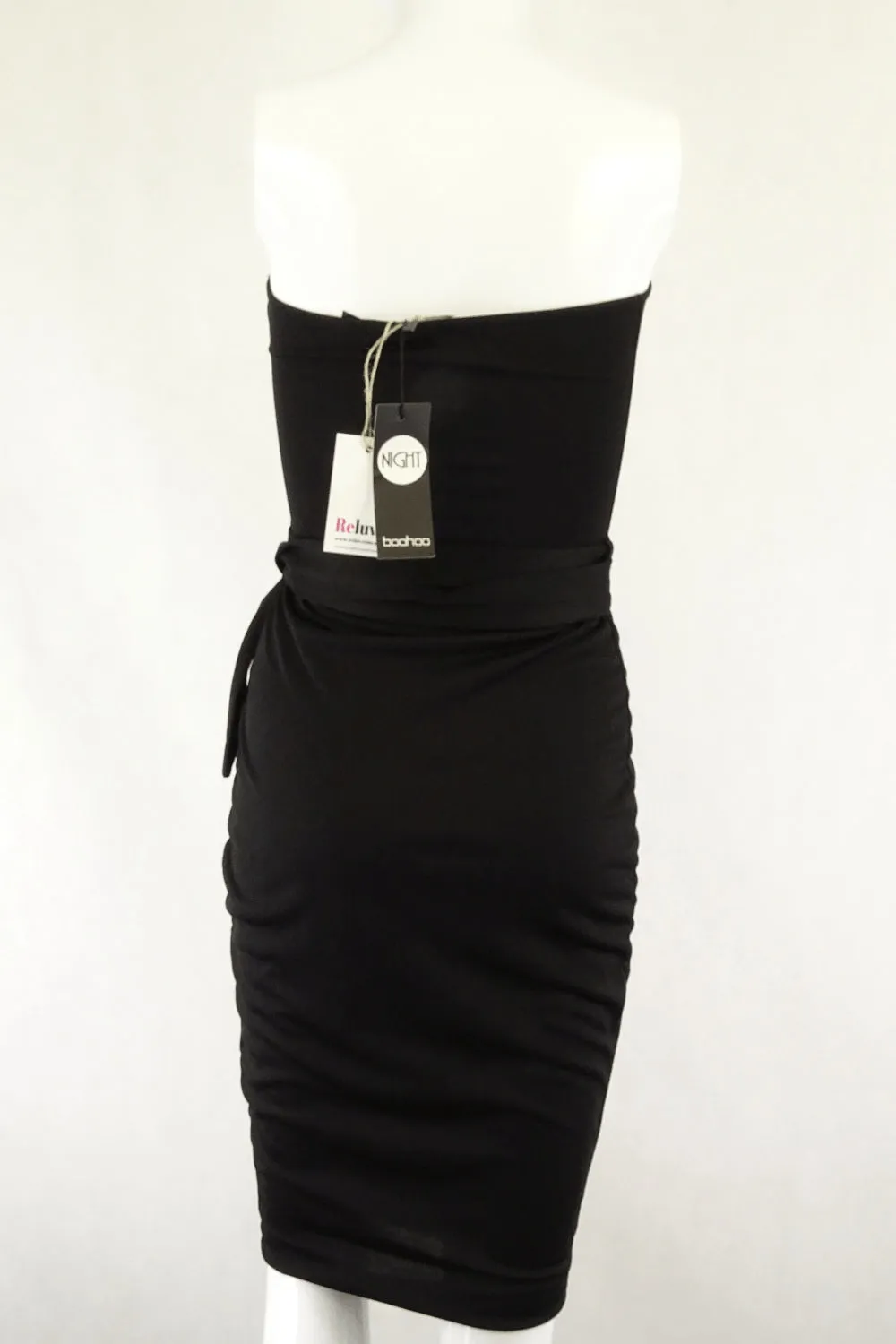 Boohoo Black Midi Dress 6