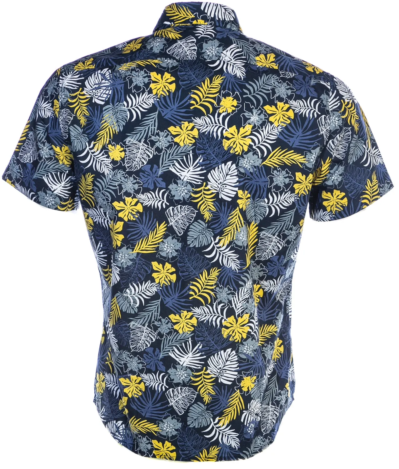 BOSS Rash Short Sleeve Shirt in Navy Floral