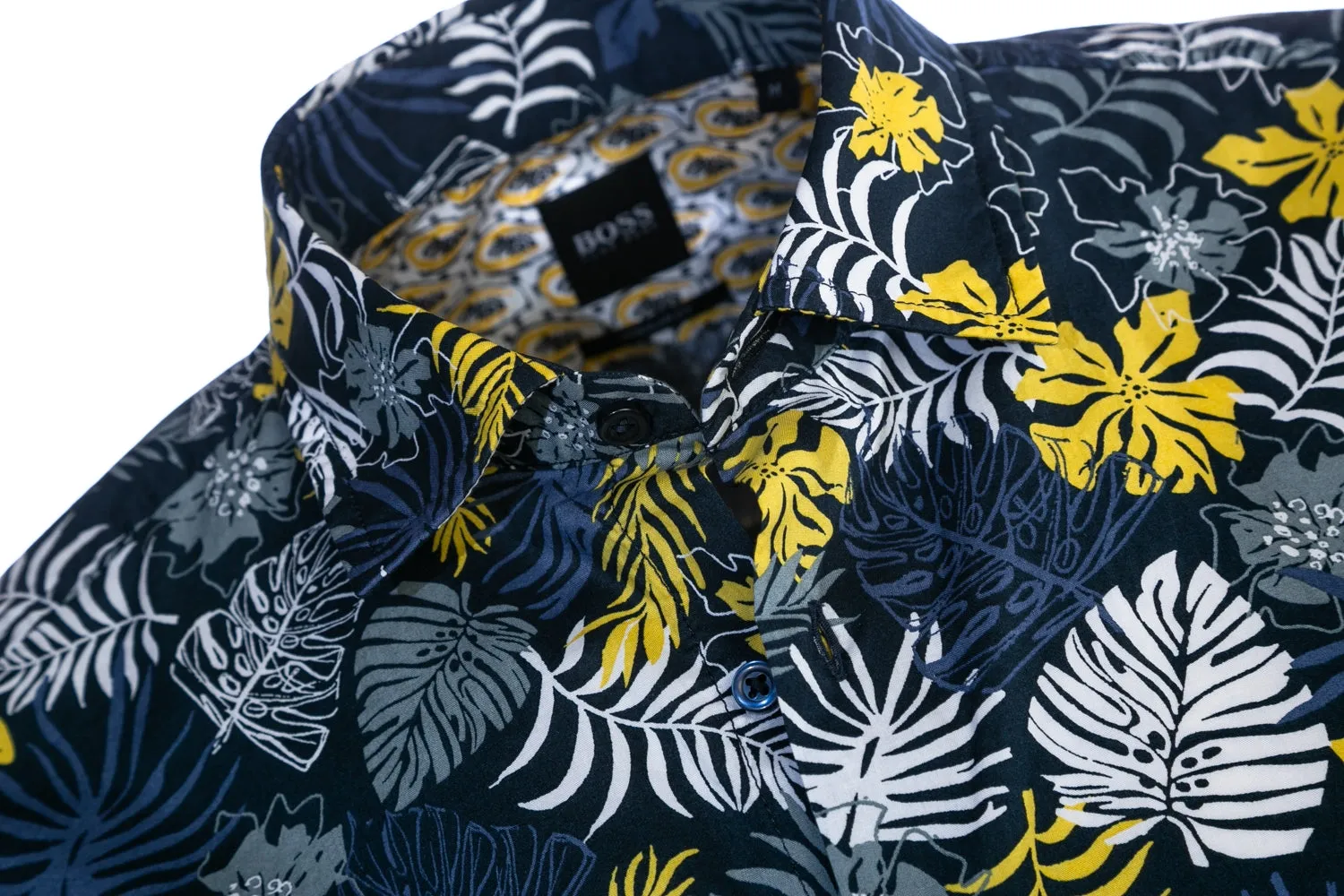 BOSS Rash Short Sleeve Shirt in Navy Floral