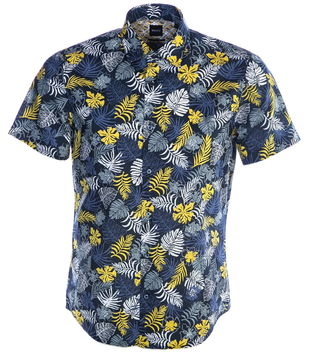 BOSS Rash Short Sleeve Shirt in Navy Floral