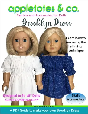 Brooklyn Dress Sewing Pattern for 18" Dolls