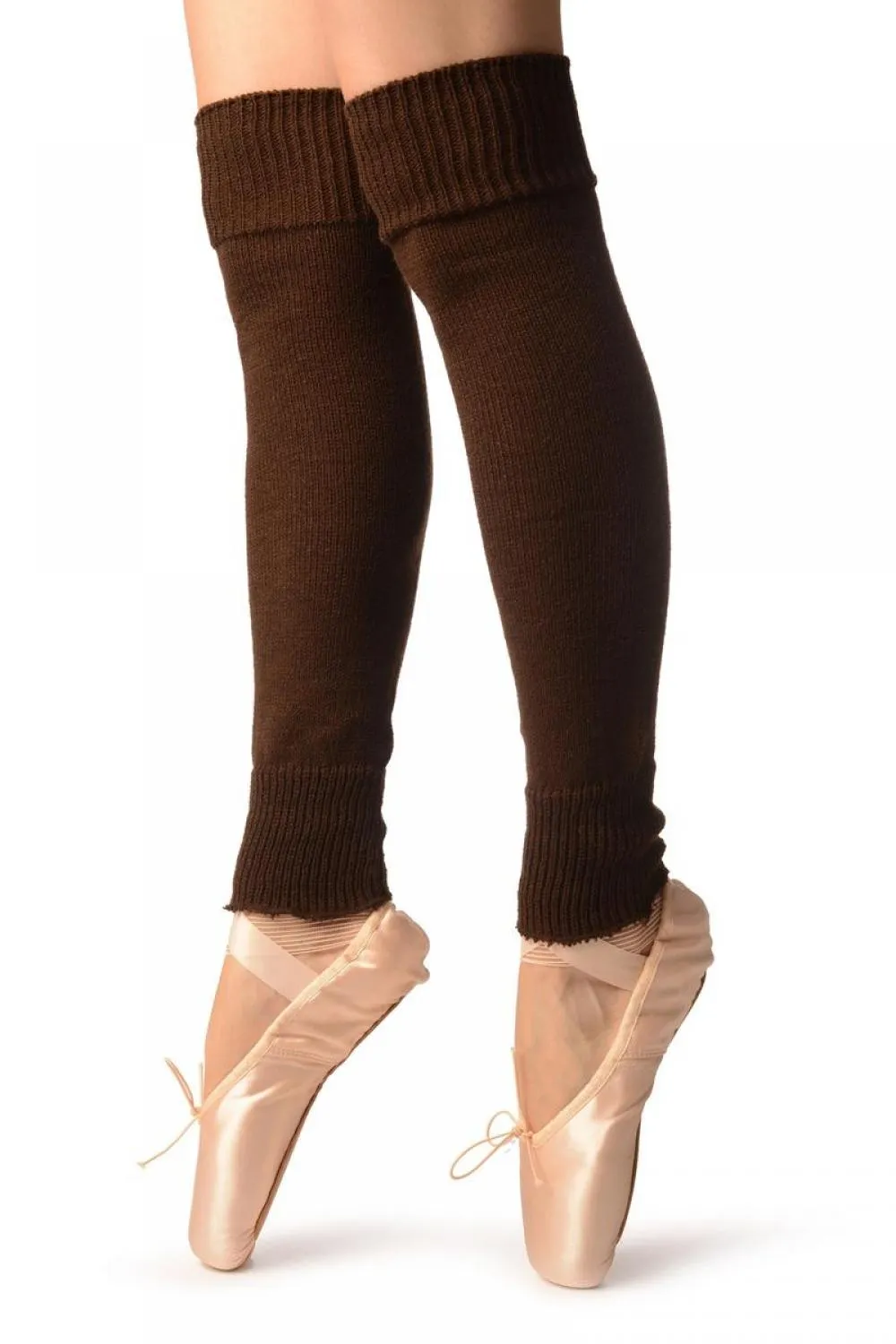 Brown Plain Dance/Ballet Leg Warmers