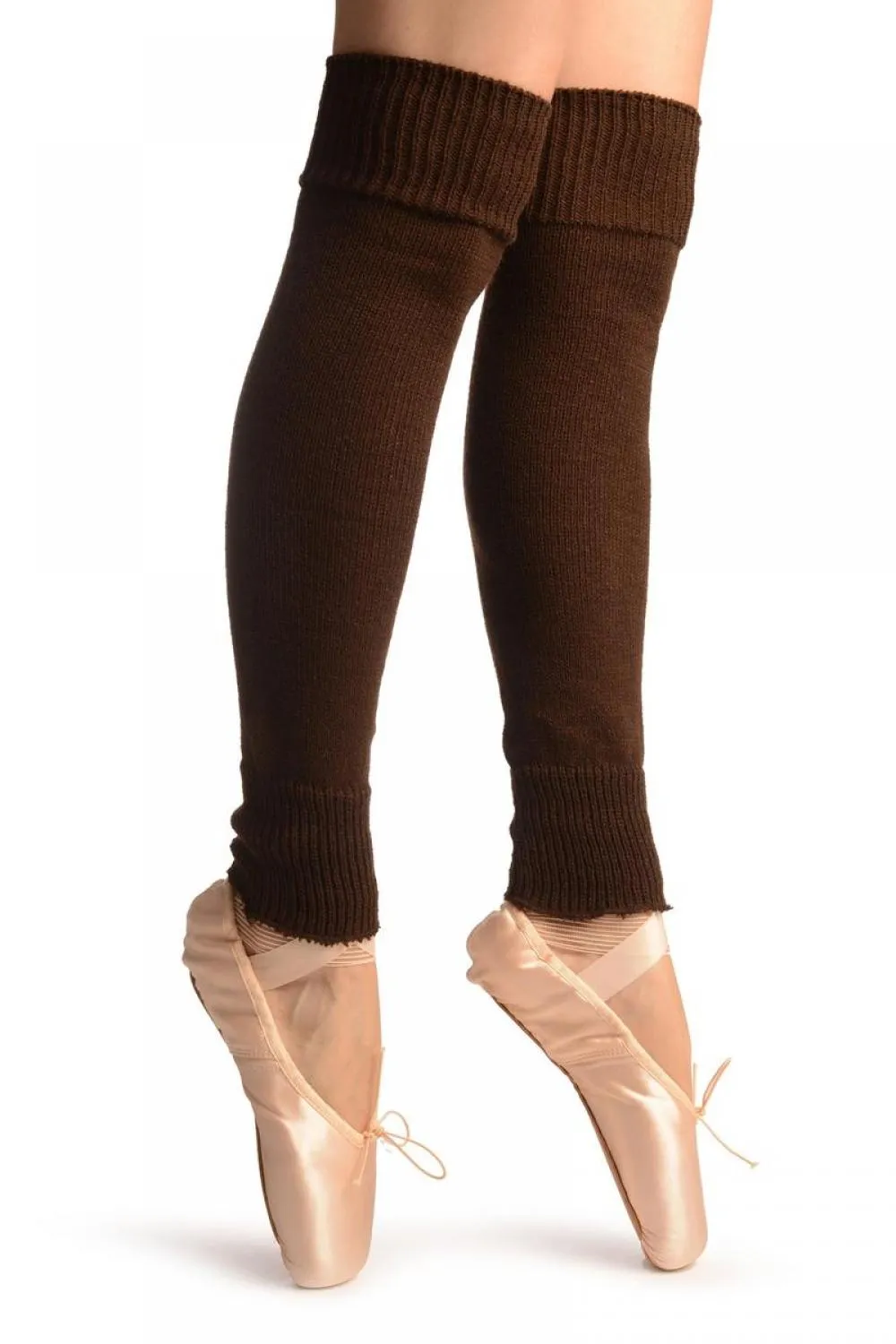 Brown Plain Dance/Ballet Leg Warmers