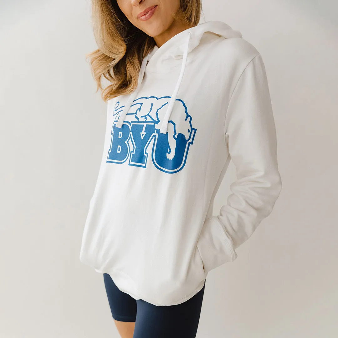 BYU Boyfriend Hoodie, Retro Cougar