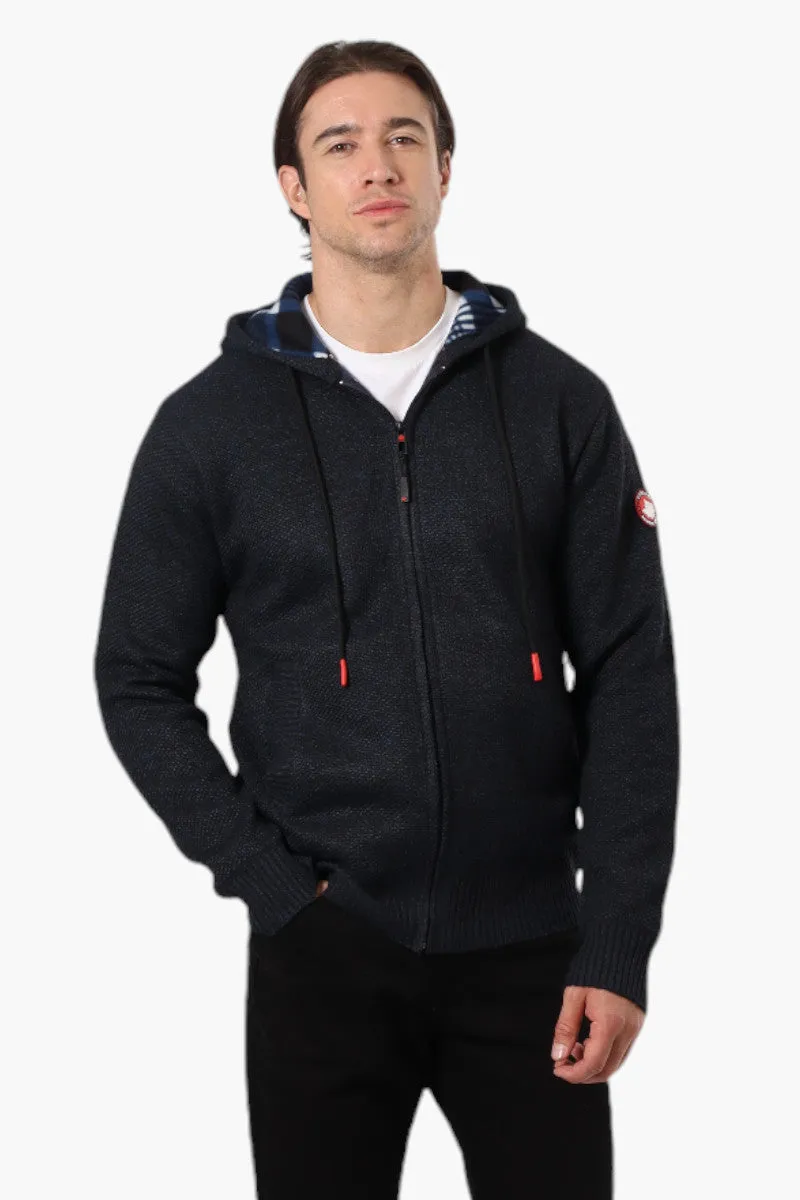 Canada Weather Gear Fleece Lined Hooded Lightweight Jacket - Navy