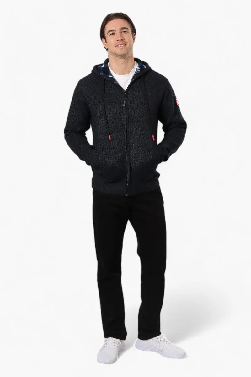 Canada Weather Gear Fleece Lined Hooded Lightweight Jacket - Navy