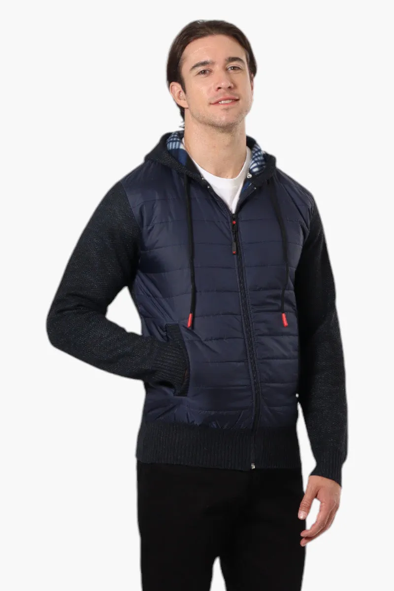 Canada Weather Gear Hooded Fleece Lined Lightweight Jacket - Navy