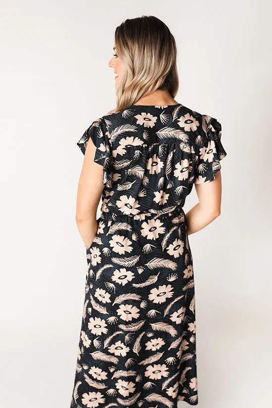 Chalk and Notch - Orchid Midi Dress