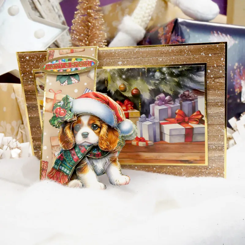 Christmas Dog Tales Decoupage Topper Collection