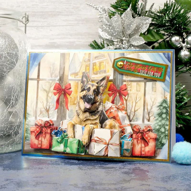 Christmas Dog Tales Decoupage Topper Collection