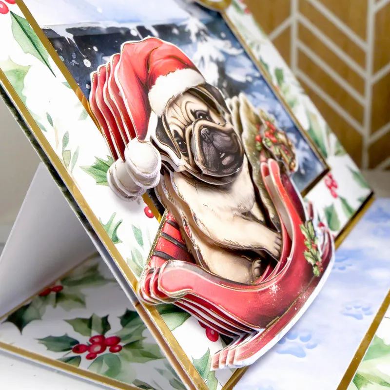 Christmas Dog Tales Decoupage Topper Collection