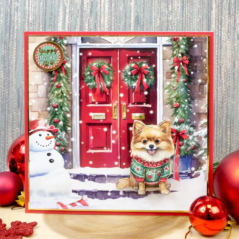 Christmas Dog Tales Decoupage Topper Collection