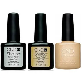 CND - Shellac Combo - Base, Top & Get That Gold