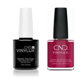 CND - Vinylux Topcoat & How Merlot 0.5 oz - #366