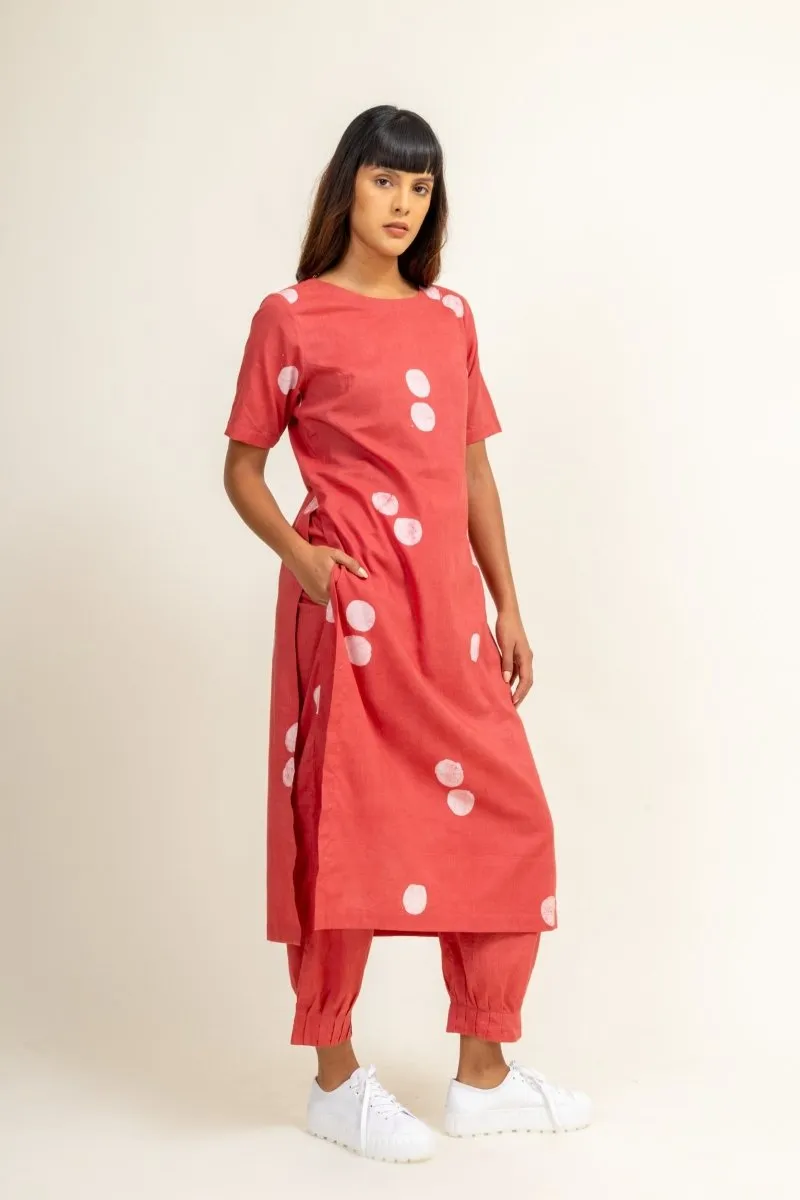 Coral Slit Upcycled Cotton Tunic