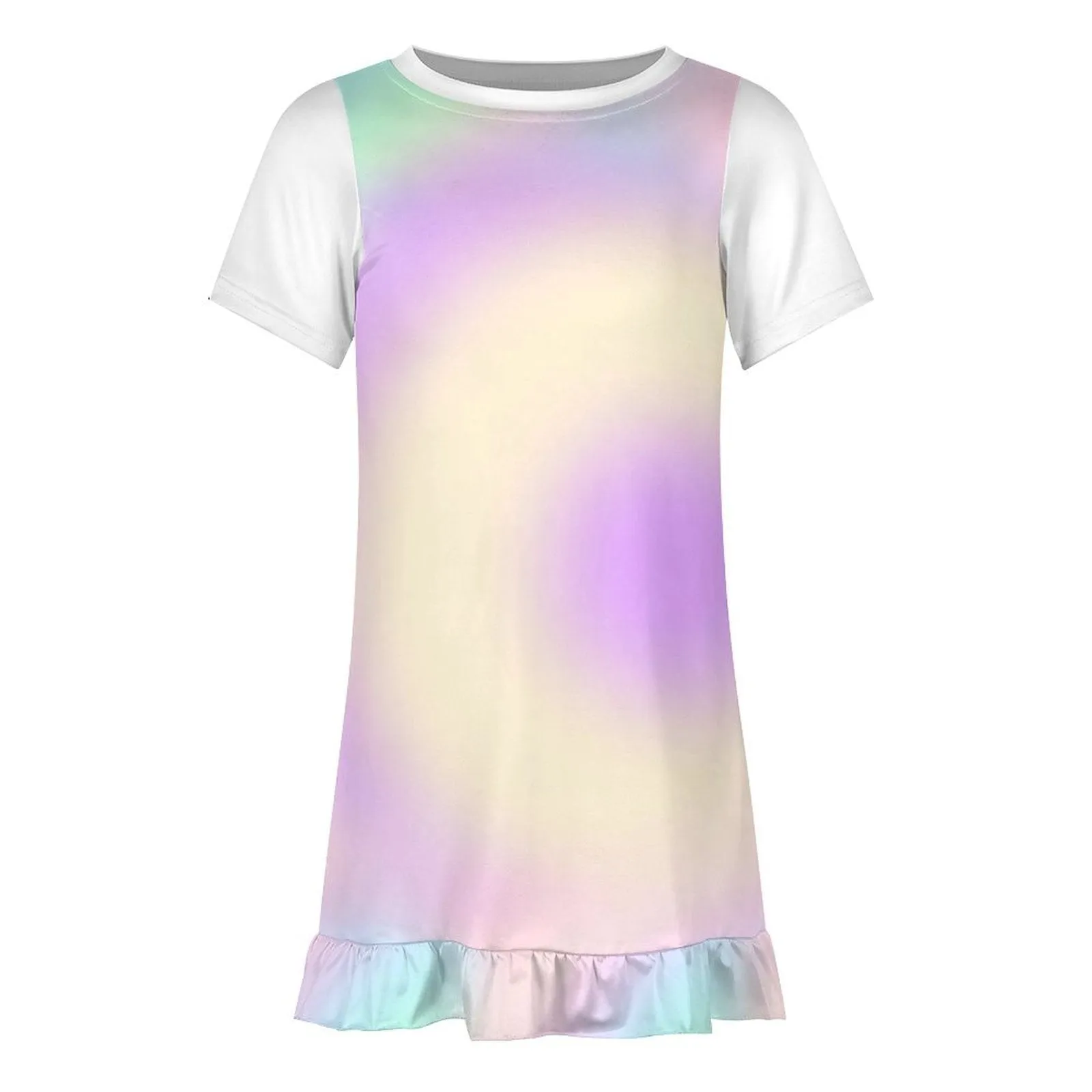 Cotton Candy Prism Girl's Short Sleeve Dress