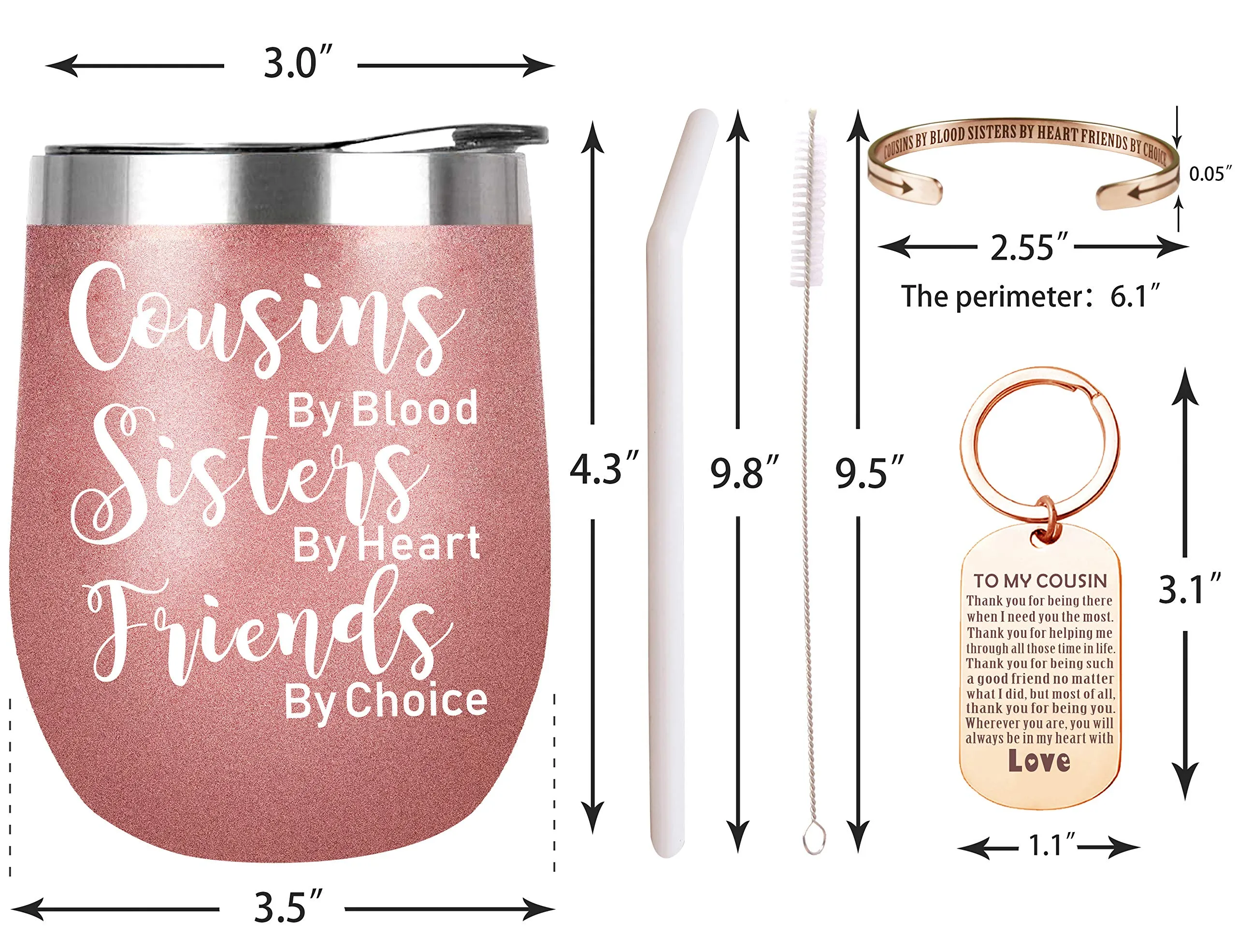 Cousin Gifts for Women, Funny Gift for Cousin Female, Birthday Presents Idea for Cousins