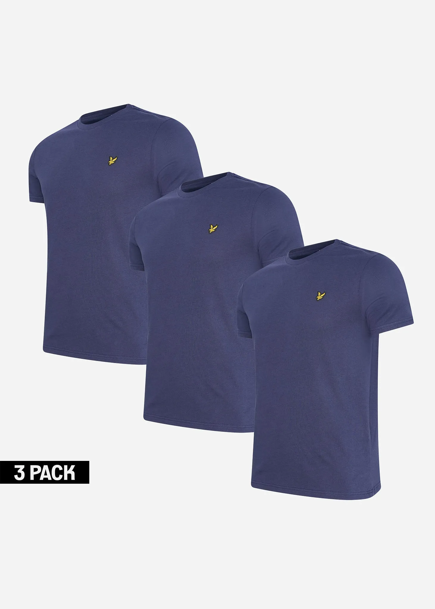 Crew neck t-shirt - navy 3 pack