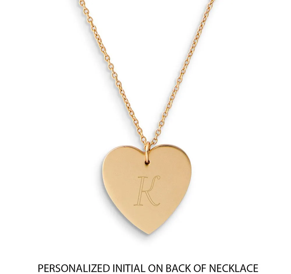 Crystal Heart Bridesmaid Necklace - Gold