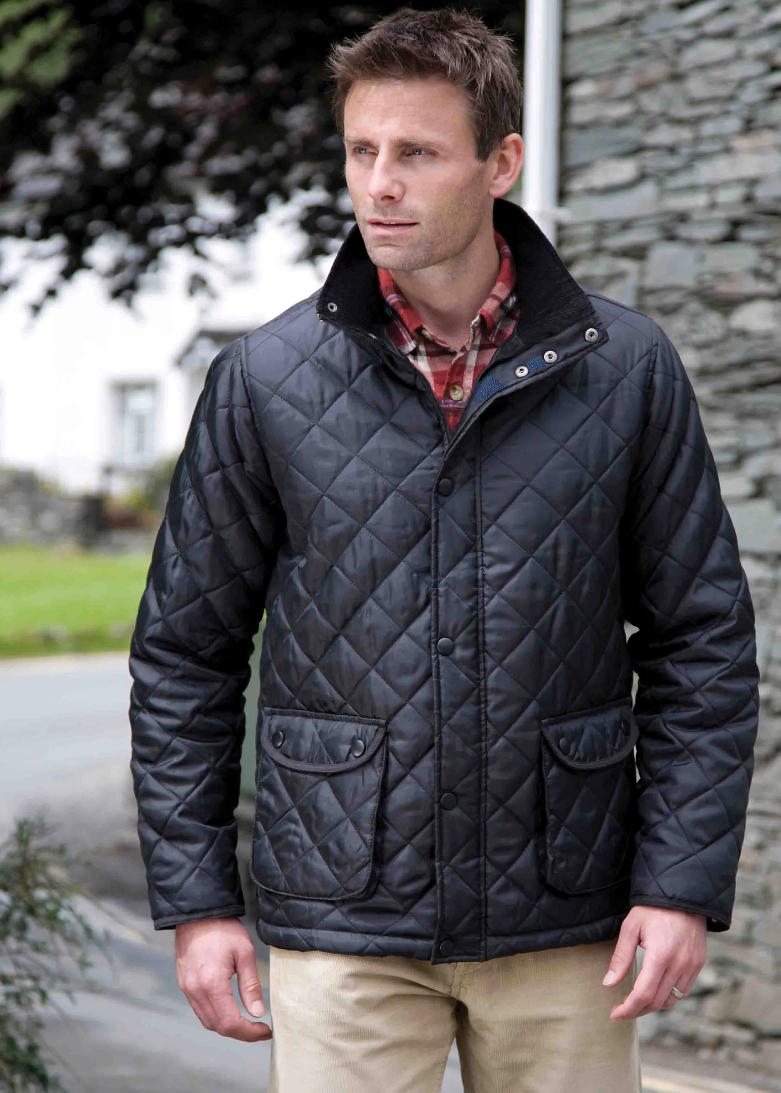 Daniel Diamond Quilted VELCRO® Brand Fastening Coat